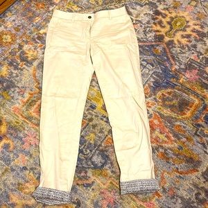 Check out the cuff on these Brooks Brothers Natalie fit khakis for women. Size 2